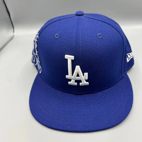 Los Angeles LA Dodgers Hat Men Blue Gray 9Fifty New Era‎ Snap Back Cap New